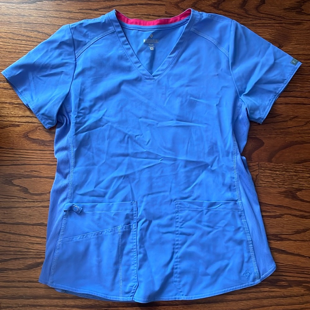 ceil blue scrub top